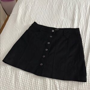 Zara Black A-Line Mini Skirt Casual